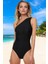 Drape Tek Omuz Mayo Havuz Mayosu Yaz Koleksiyonu Hızlı Kuruyan Esnek Kumaş Swimsuit 1