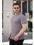 Erkek Ağaç Kabuğu Desenli Kısa Kollu T-Shirt 2