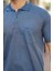 Erkek Yakalı Mini Jakarlı Kısa Kollu T-Shirt 3