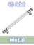 Nesli Alüminyum Metal Lüks Modern Mobilya Çekmece Mutfak Dolabı Kulpu Beyaz-Krom 128MM (10 Adet) 1