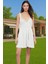 Yazlık Mini Dokuma Cut Out Plaj Elbisesi Rahat Mesh Kumaş Modern Stil Premium Kalite Şık Görünüm 1