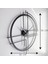 50 cm Siyah Ahşap Duvar Saati – Sessiz Quartz Mekanizma 2