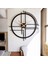50 cm Siyah Ahşap Duvar Saati – Sessiz Quartz Mekanizma 2