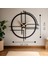 50 cm Siyah Ahşap Duvar Saati – Sessiz Quartz Mekanizma 3