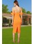 Leopar Desenli Midi Boy Bodycon Abiye Elbise Polyester Karışımlı Yazlık Yüksek Kalite Seçkin Malzeme 3