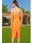 Leopar Desenli Midi Boy Bodycon Abiye Elbise Polyester Karışımlı Yazlık Yüksek Kalite Seçkin Malzeme 4