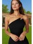 Şık Abiye Elbise Tek Omuzlu Bodycon Midi Dokuma Yaz Özel Tasarım Şık Görünüm Trend Tasarım 2