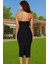 Şık Abiye Elbise Tek Omuzlu Bodycon Midi Dokuma Yaz Özel Tasarım Şık Görünüm Trend Tasarım 3