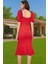 Feminen Midi Boy Bodycon Dokuma Abiye Elbise Yüksek Kalite Özel Tasarım Trend Tasarım Şık Görünüm 3
