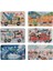 6 Adet 24 Parça 12,5 x 21 cm Eğitici ve Öğretici Ahşap Çocuk Puzzle & Yapboz Oyuncak Çerçevesiz 1