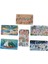 6 Adet 24 Parça 12,5 x 21 cm Eğitici ve Öğretici Ahşap Çocuk Puzzle & Yapboz Oyuncak Çerçevesiz 1