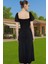 Şık Agraflı Midi Örme Elbise Dar Kalıp Polyester Yazlık Modern Stil Şık Görünüm Zarifane Tasarım 3