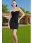 Şık Mini Boy Bodycon Abiye Elbise Püskül Detaylı Polyester Yazlık Özenle Seçilmiş Rahat ve Şık 1