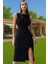 Zarif Midi Boy Bodycon Dokuma Elbise Cut Out Detaylı Modern Stil Modern Stil Rahat ve Şık 1