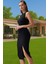 Zarif Midi Boy Bodycon Dokuma Elbise Cut Out Detaylı Modern Stil Modern Stil Rahat ve Şık 2