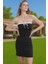 Mini Bodycon Abiye Elbise Bağcıklı Detay Dokuma Kumaş Yazlık Seçkin Malzeme Özel Tasarım 2