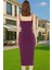 Şık Midi Boy Bodycon Elastan Örme Elbise Günlük ve Özel Günler Için Rahat ve Şık Şık Görünüm 3