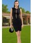 Şık Mini Bodycon Abiye Elbise Taş Detaylı Polyester Yazlık Profesyonel Görünüm Premium Kalite 2
