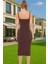 Şık Midi Boy Bodycon Elastan Örme Elbise Günlük ve Özel Günler Için Rahat ve Şık Şık Görünüm 3