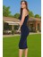 Şık Midi Boy Bodycon Elastan Örme Elbise Günlük ve Özel Günler Için Rahat ve Şık Şık Görünüm 2