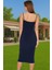 Şık Midi Boy Bodycon Elastan Örme Elbise Günlük ve Özel Günler Için Rahat ve Şık Şık Görünüm 3