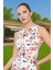 A Kesim Çiçek Desenli Mini Elbise Polyester Elastan Yazlık Günlük Özenle Seçilmiş Rahat Kullanım 2