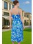 Pileli Midi Elbise Polyester Örme Yazlık Günlük Şık Özenle Seçilmiş Modern Stil Zarifane Tasarım 3