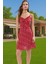 Çiçek Desenli A Kesim Mini Elbise Viskoz Yazlık Günlük Elbise Rahat Kullanım Modern Stil 1
