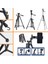 Telefon ve Fotoğraf Makinası Takılabilen Bluetooth Kumandalı 146 cm Tripod 2