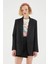 Oversize Siyah Kadın Blazer Ceket 50873 2