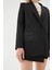 Oversize Siyah Kadın Blazer Ceket 50873 3