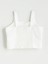 Yeni Sezon Kare Yaka Cicekli Kiz Cocuk Crop Bluz - S5P483Z4 5