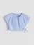 Yeni Sezon Bisiklet Yaka Kiz Cocuk Crop Bluz - S5P481Z4 3