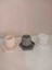 3’lü Modern Beton Saksı Seti – Kaktüs, Sukulent ve Mini Bitkiler Için (Dekoratif) 2