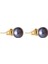 Siyah İnci Top Küpe No.4 - Gold 1