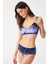 Kaplı Telsiz Degrade Desenli Vıola Kalın Kenarlı Toparlayıcı Bikini Takımı 1