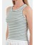 Çizgili Halter Yaka Body 5
