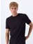 Bisiklet Yaka Siyah Erkek T-Shirt Tegood 2