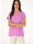 Bisiklet Yaka Fuşya Kadın T-Shirt Seden 3