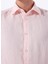Regular Fit Gömlek Yaka Açık Pembe Erkek Gömlek Rash 5