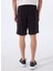 Siyah Erkek Lastikli Bel Relaxed Sweat Şort 50534953_DAMTUS 10266045 01 5