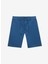 Koyu Mavi Erkek Bağlamalı Bel Tapered Fit Şort Chino-Tapered 1