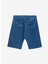 Koyu Mavi Erkek Bağlamalı Bel Tapered Fit Şort Chino-Tapered 2