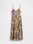Kadın Pembe Floral V-Yaka Midi Elbise 2
