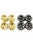 4 Adet Pirinç 1.0 Beadlock Jant Tekerlek Göbeği Karşı Ağırlık Eksenel SCX24 1/24 Rc Paletli Araba Yükseltme Parçaları, Sarı (Yurt Dışından) 5
