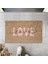 Pembe Kapı Önü Paspası Love Desen PS967 1