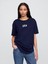 Kadın Lacivert Arch Gap Logo T-Shirt 1