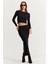 Kadın Siyah Basic Kaşkorse Alt- Üst Takım XL2042 3