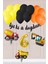 6 Yaş Inşaat Konsept Doğum Günü Balon Seti Inşaat Araçları Tema Balon Zinciri 2