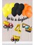 4 Yaş Inşaat Konsept Doğum Günü Balon Seti Inşaat Araçları Tema Balon Zinciri 1